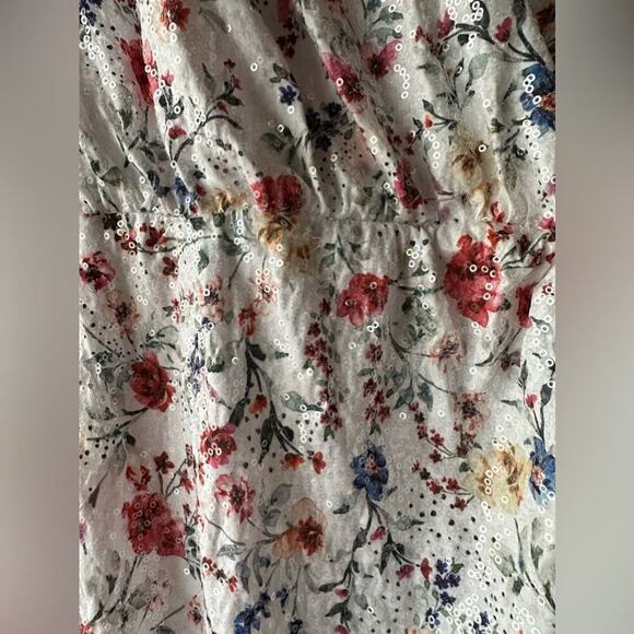 NWOT MAJORELLE Womens Carolina White Sparkly
Floral Mini Dress Size Small - Picture 5 of 6